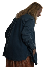 Imperfect Women Elisabeth Moss Denim Jacket - Image 2